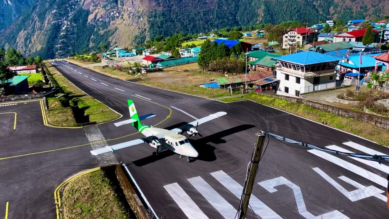 most beautiful airport Lukla airport Nepal #most #beautiful #airport #inthe #world 
