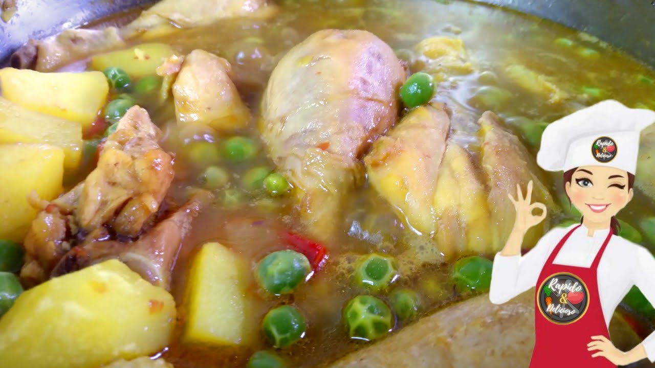 ¡Como hacer pollo sudado con arveja (guisantes)!