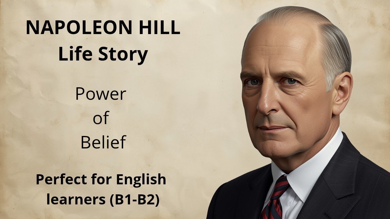 Napoleon Hill’s Life Story | Power of Belief & Success (English B1-B2)