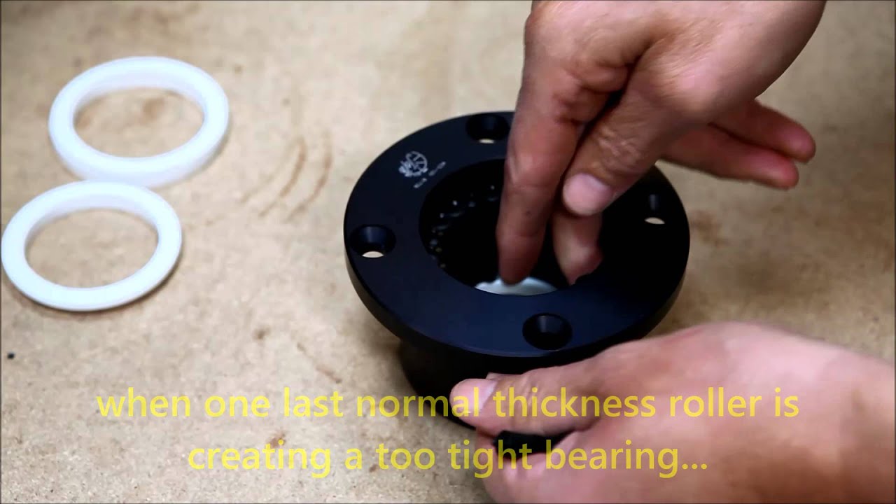 How to insert new rollers in a JEFA top bearing