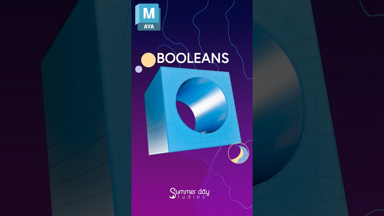 Speed Up Your Concepts with Boolean 🕳️ Maya Hard Surface Tip