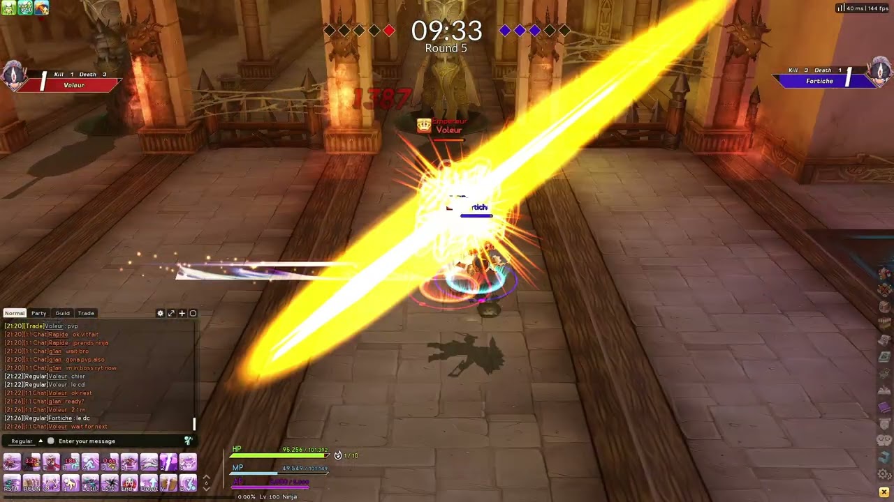 Ninja VS Ninja (Roknar VS Peaq) - Re:Dragonica PvP