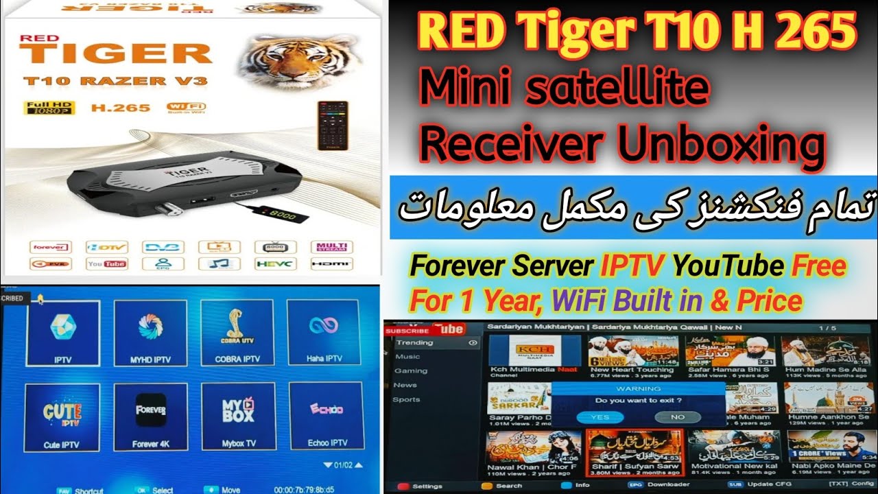 RED TIGER T10 Razer V3 | Satellite Receiver | Dish Settings | Satellite Receiver Information | DTH
