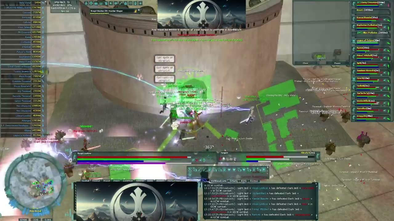 SWG Infinity PvP: Let The Bodies Hit The Floor