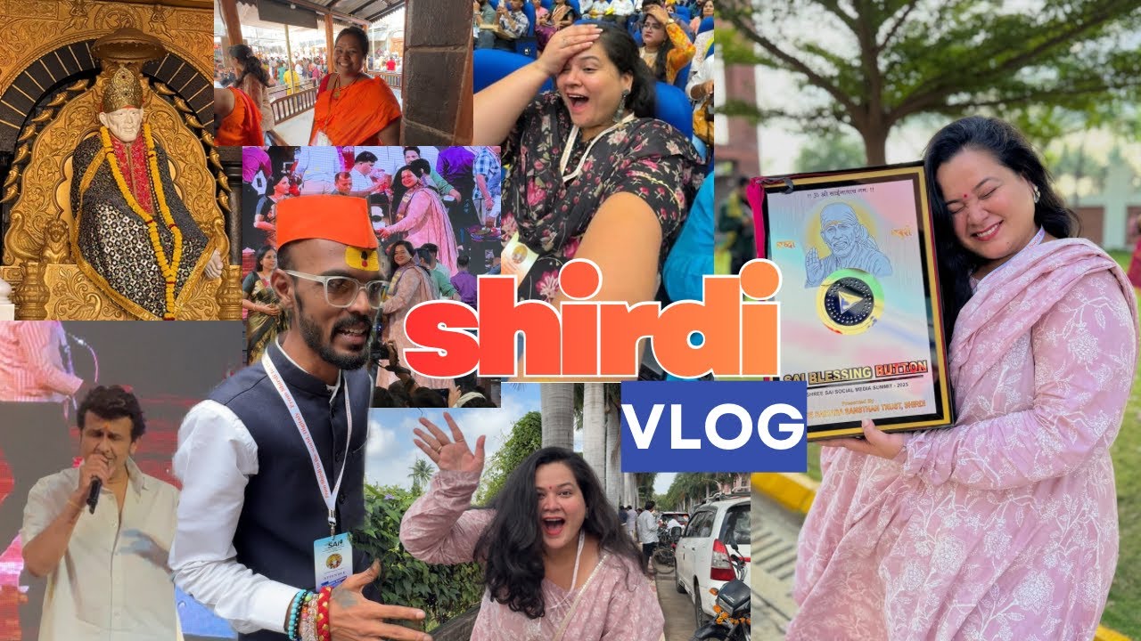 SHIRDI VLOG ♥️🙏🏻 I Saw Sonu Nigam, Amit Shah, Eknath Shinde & Devendra Fadnavis LIVE In 24 Hours!!