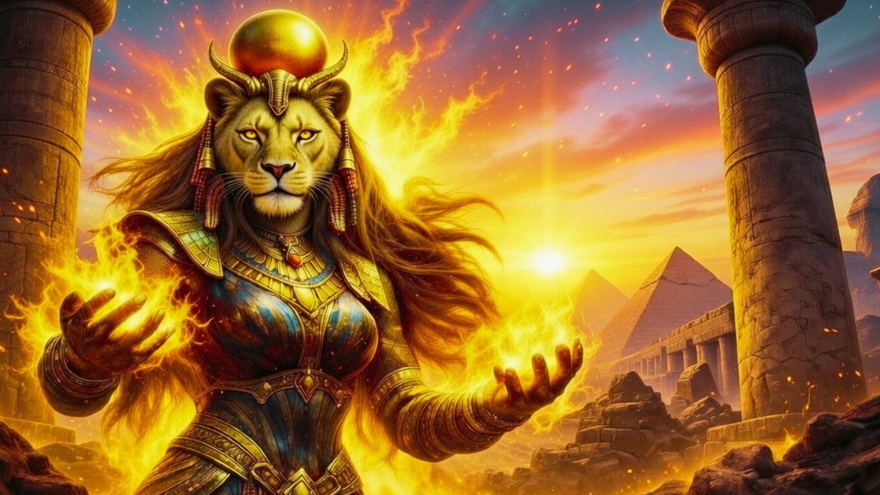 Sekhmet Awakens at Dawn | Sacred Fire of the Sun Goddess | Relaxing Fantasy Music