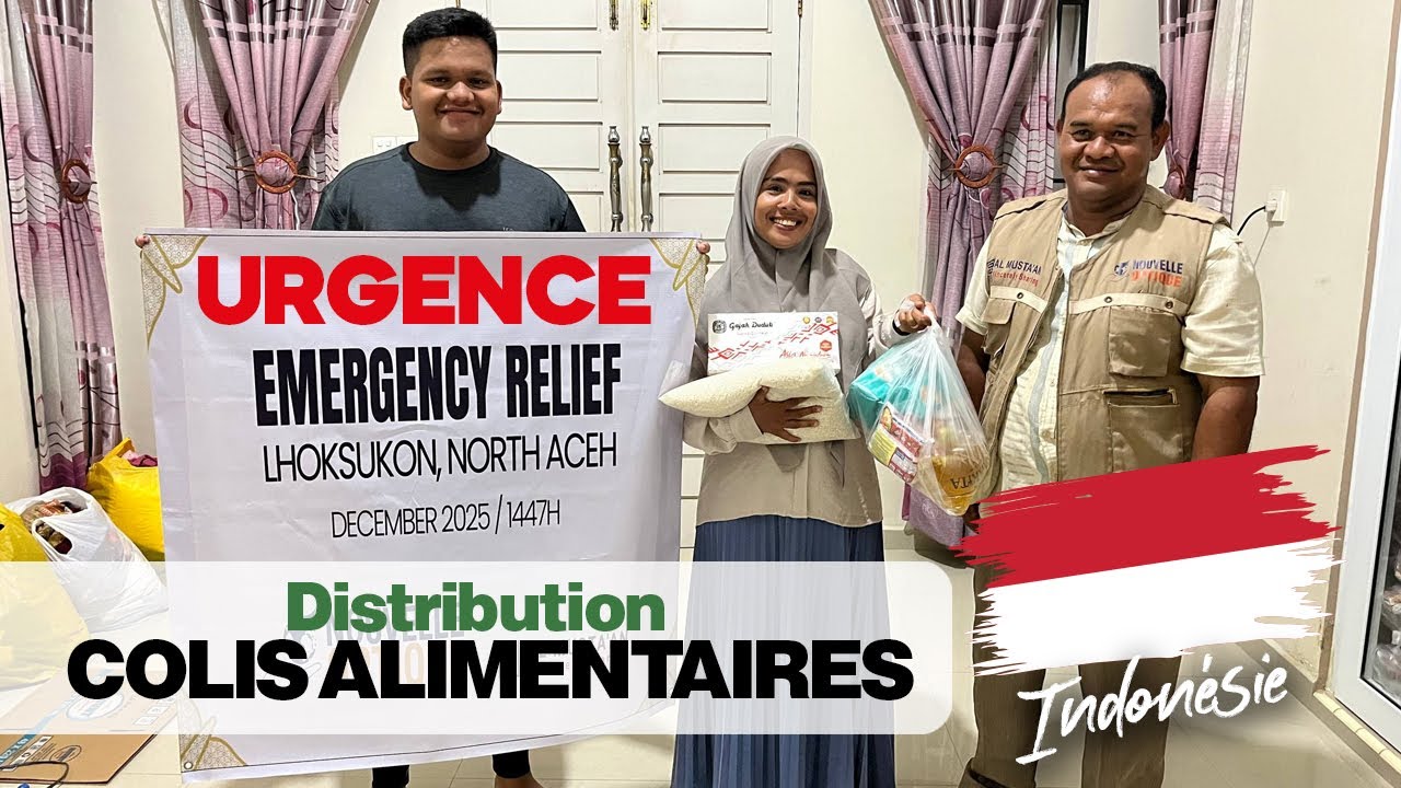Urgence Indonésie 🇮🇩 : des colis alimentaires pour les familles sinistrées 📦