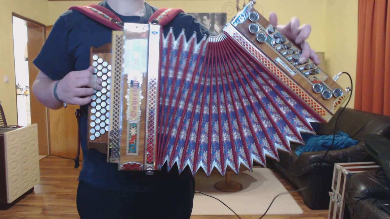 Die Gamsal Schwarz und Braun Steirische Harmonika