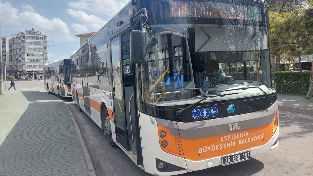 Eskişehirde Siyah 58 le(Odunpazarı-Çukurhisar)Arası Otobüsle Yolculuk
