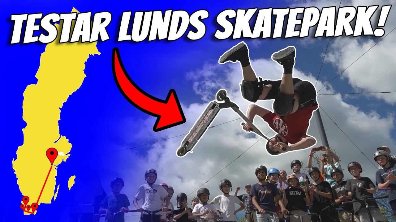 TESTAR LUNDS SKATEPARK! (SVERIGES STÖRSTA KICKBIKEBUTIK)