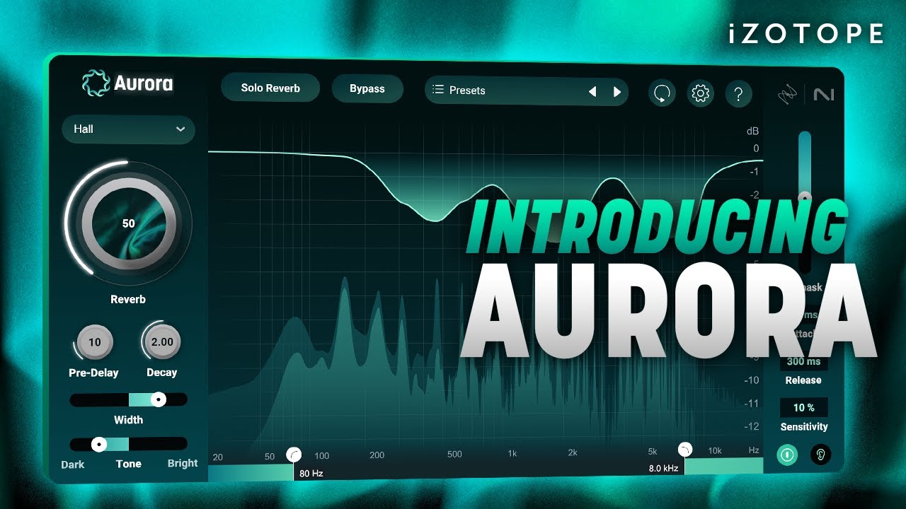 Представляем iZotope Aurora — адаптивный демаскирующий ревербератор | iZotope