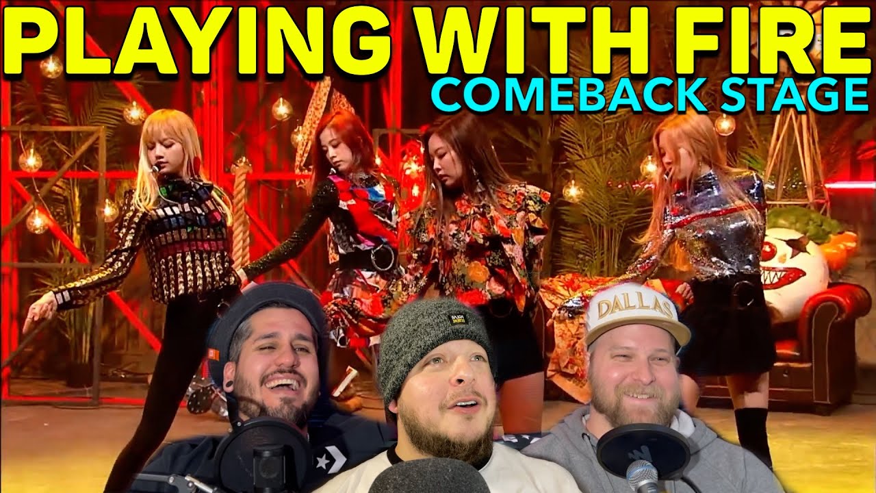 BLACKPINK - PLAYING WITH FIRE Comeback Stage REACTION