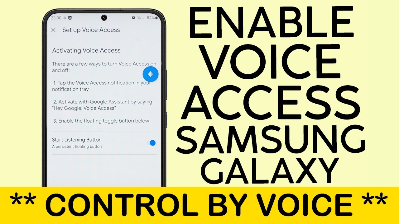 Как включить голосовой доступ на телефоне Samsung Galaxy | Говорите, чтобы перейти на главный экр...