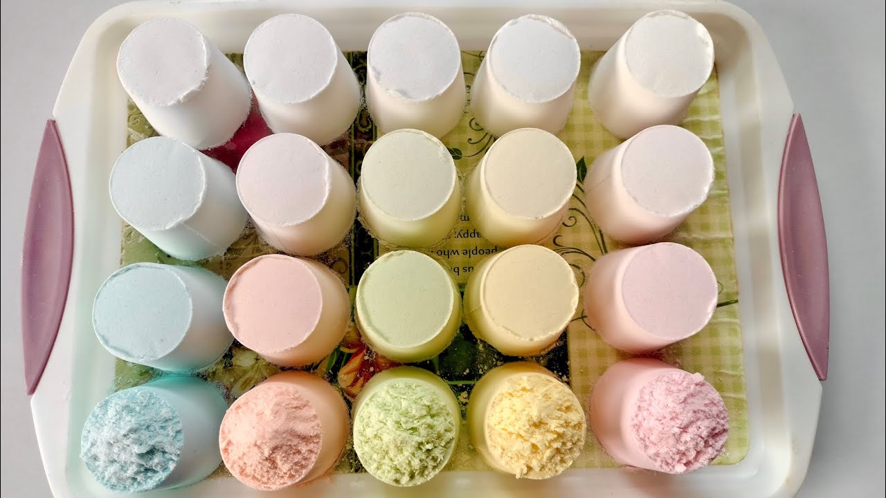 ASMR | Baking Soda | Multicolour cup crush  #asmr