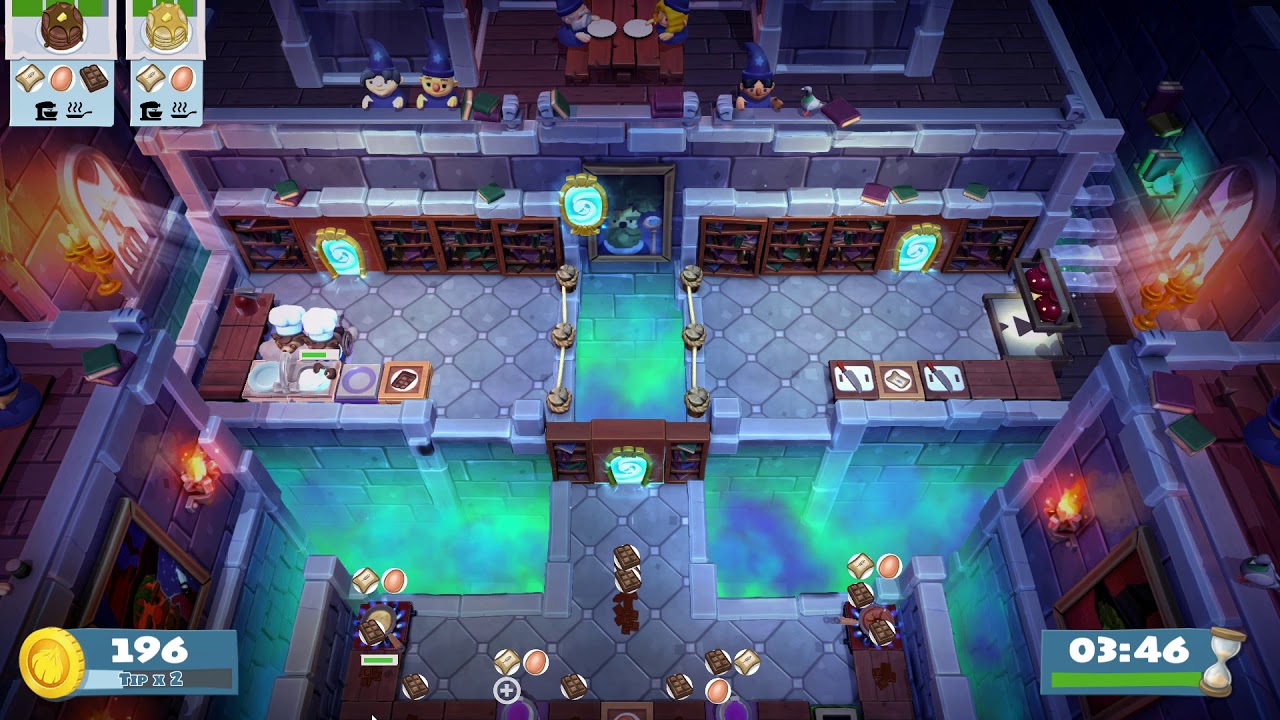 Overcooked 2 : Solo - Level 5-4 World record ( score: 2256 )