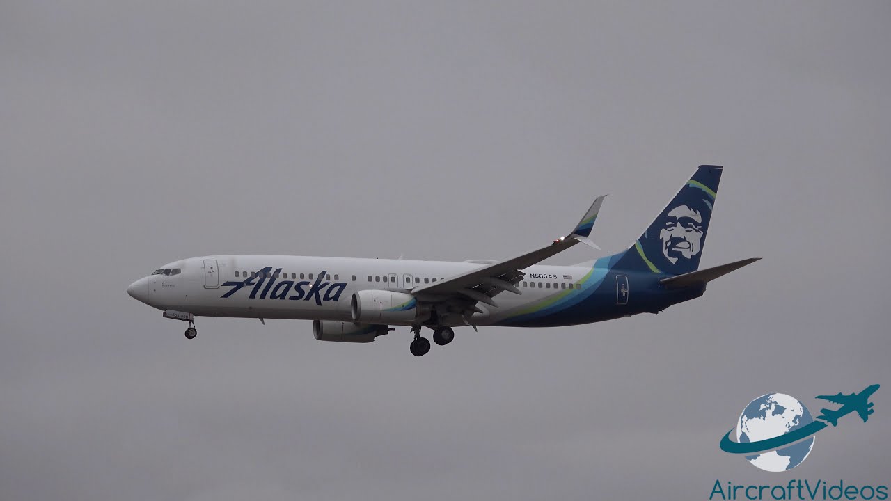 Alaska Airlines 737-890 [N585AS] -- UHD 4K