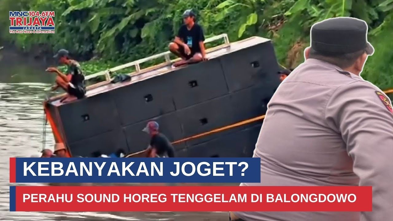 Detik-detik Perahu Sound Horeg Tenggelam Saat Nyadran, Penumpang Sempat Joget di Atasnya!
