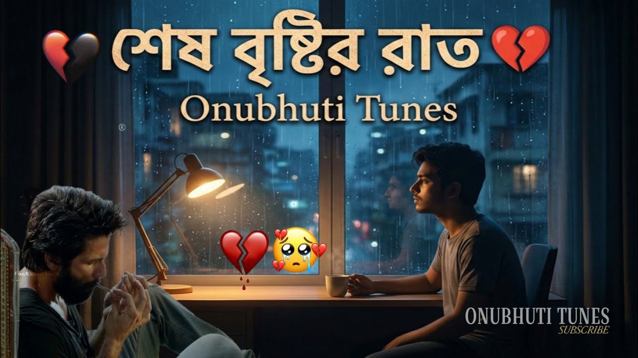 শেষ বৃষ্টির রাত 💔| Shesh Brishtir Raat | Emotional Bangla Sad Song | Heart Touching Rain Love Song
