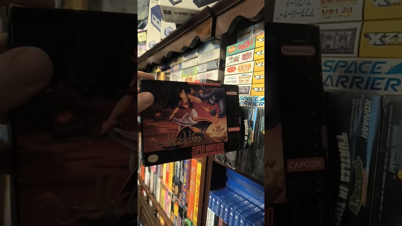 Aladdin Unboxing #asmr #retro #videogames #nostalgia #nintendo