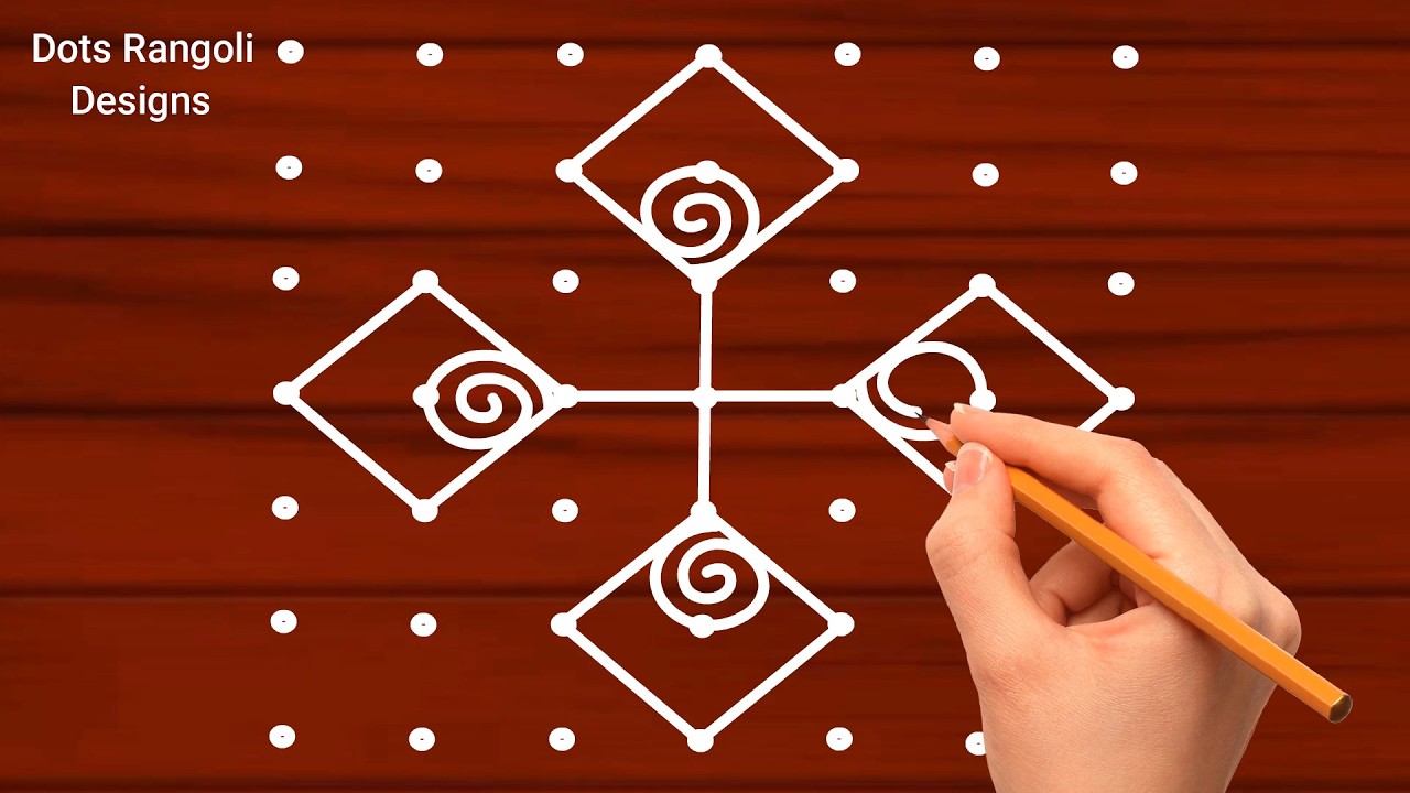 7 Attractive Mini Rangoli designs ❤️ New viral rangoli designs/simple daily use easy rangoli designs