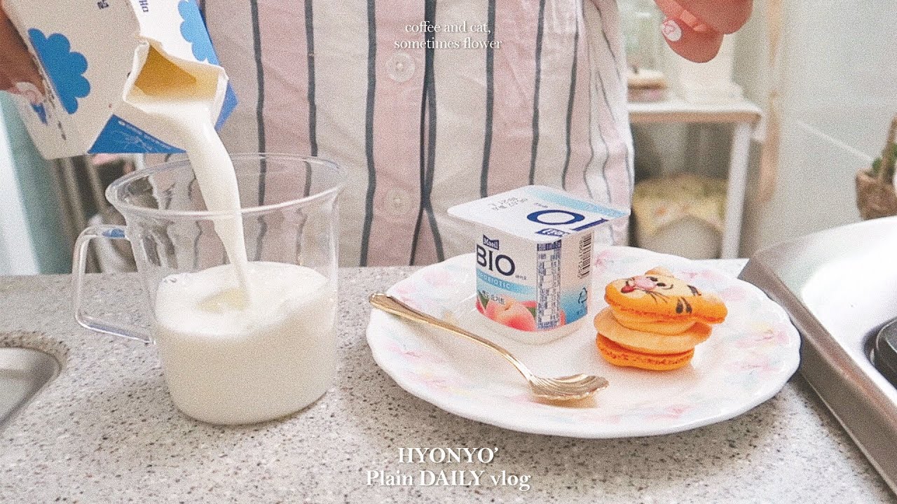 (ENG) 직장인 디자이너 일상_주말엔 빈티지샵가고 짜파게티로 마무리,평일엔 마카롱 클래스 갔던 vlog