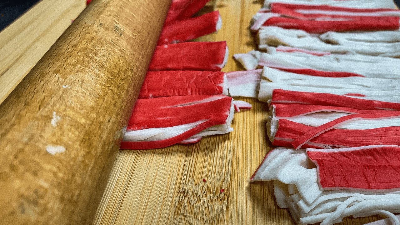 Нежный салат с сурими и сыром за 5 минут!