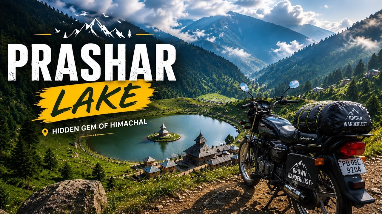 Chandigarh to Prashar lake 100cc bike| Episode-1 | Prashar Lake Himachal Pardesh