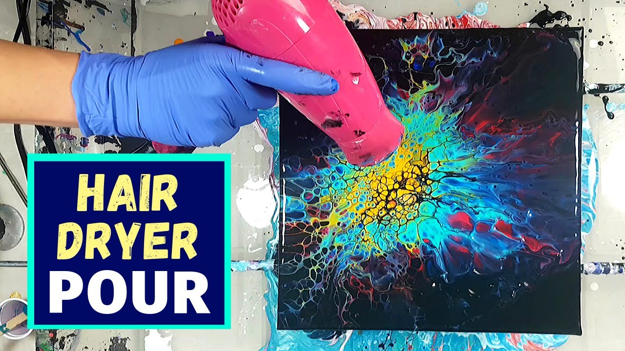 Dutch Pour with BLACK Negative Space and SILICONE 🌈 Mind-blowing Results!!!!