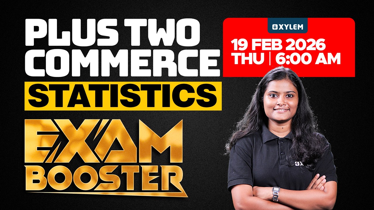 Plus Two Commerce Model Exam - Statistics | BOOSTER | Xylem Plus Two Commerce