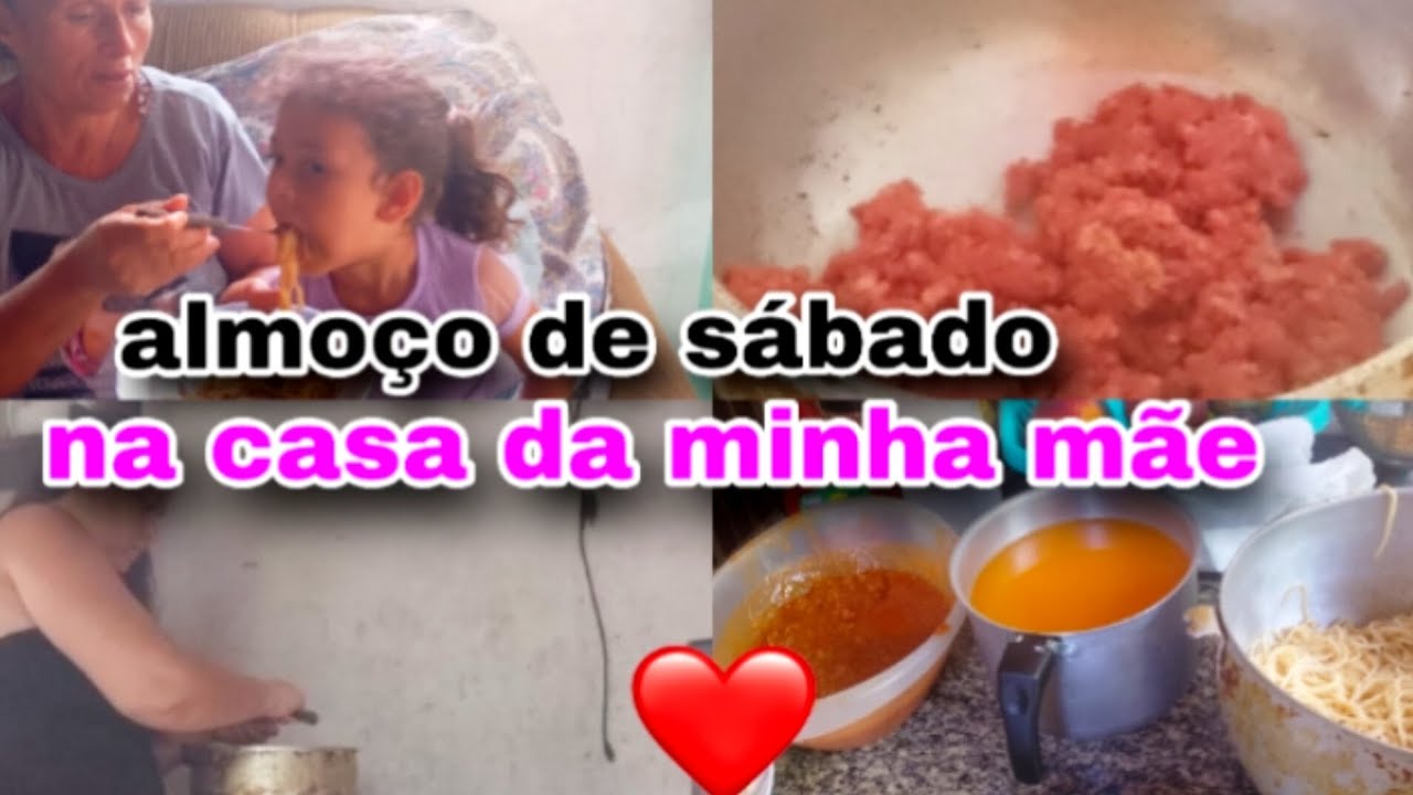 Almoço de sábado// na casa da minha mãe 😃