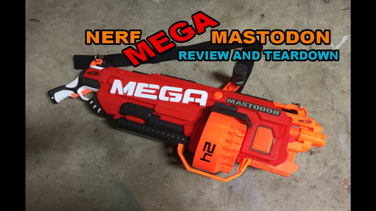 NERF MEGA MASTODON REVIEW AND TEARDOWN | Walcom S7