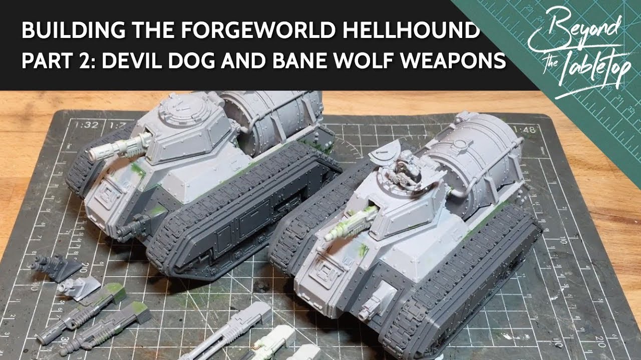Building the Forgeworld Hellhound. Part 2: Devil Dog and Bane Wolf Weapons