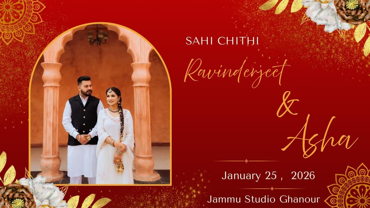 🔴[ LIVE ] SAHI CHITHI  || RAVINDERJEET ❤️ ASHA || 4k  HD || 25 JAN 2026 || JAMMU STUDIO GHANOUR