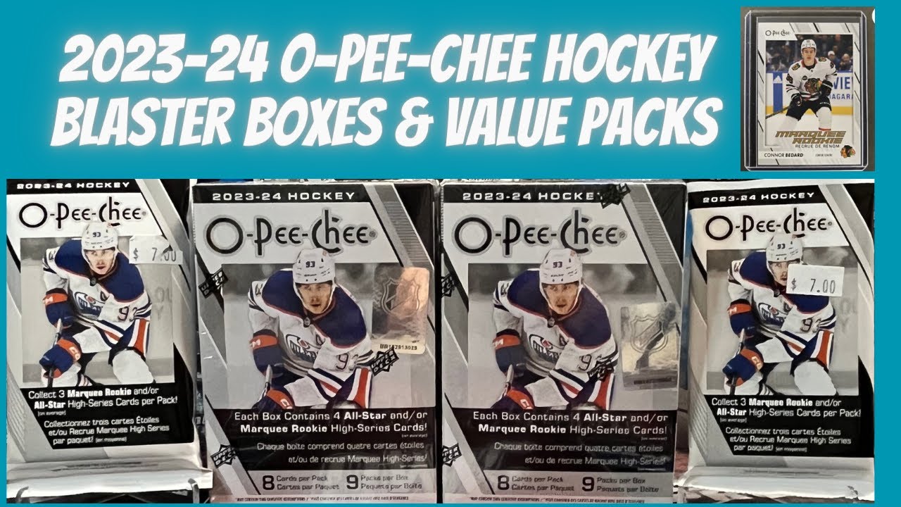2023-24 O-Pee-Chee Hockey Blaster Box & Value Packs 🏒 Conner Bedard Rookie Cards 🥅