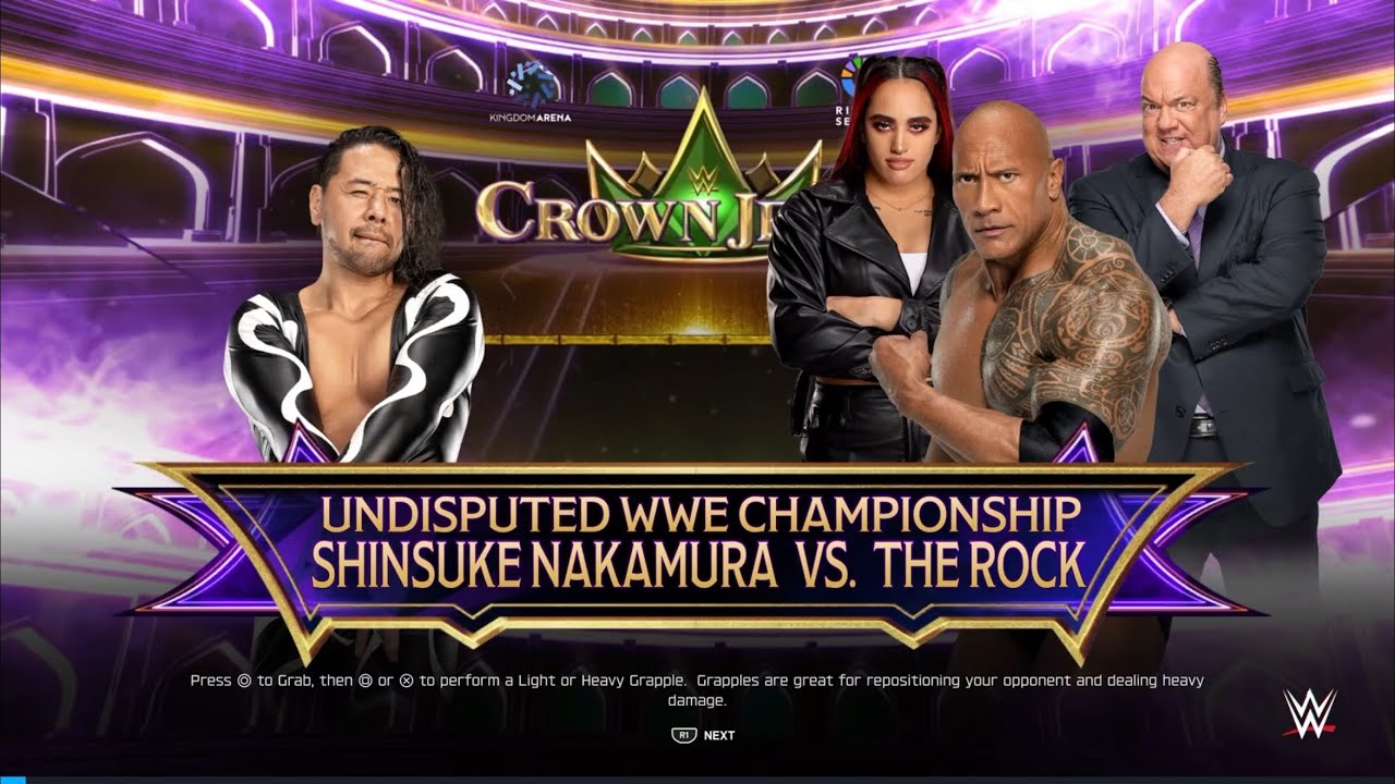 Nakamura Vs Rock WWE Title Match - WWE 2K25 Gameplay (PS5)