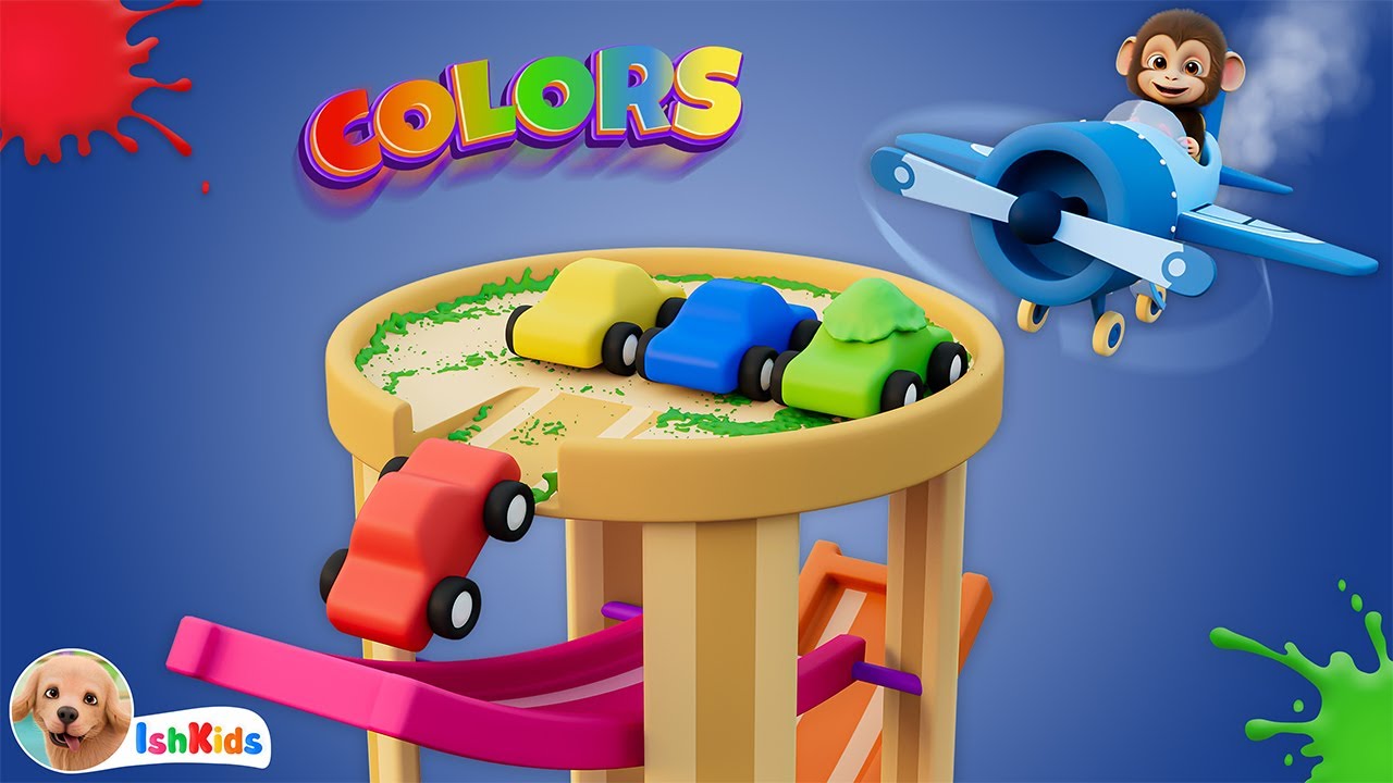 Color Song | Learn Colors With Cars | Nursery Rhymes & Kids Songs | IshKids