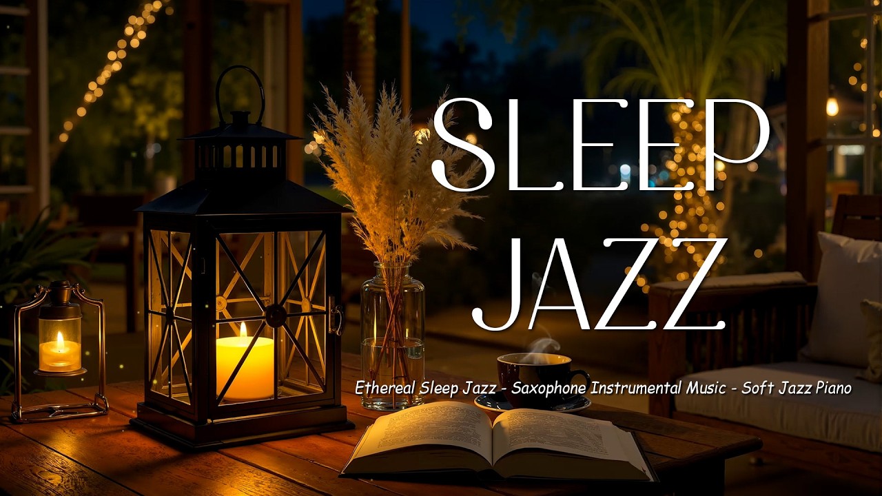 Ethereal Sleep Jazz Night Music -  Saxophone Instrumental Music & Soft Jazz Piano for Chillout