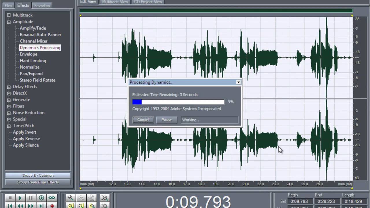 How To Get Studio Quality on Adobe Audition 1.5 for Dynamic Mic