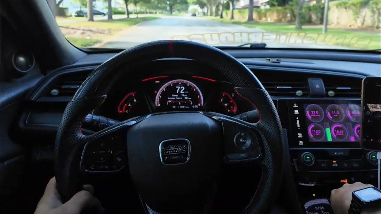 POV 300WHP 10th gen Civic Si Drives from work to home