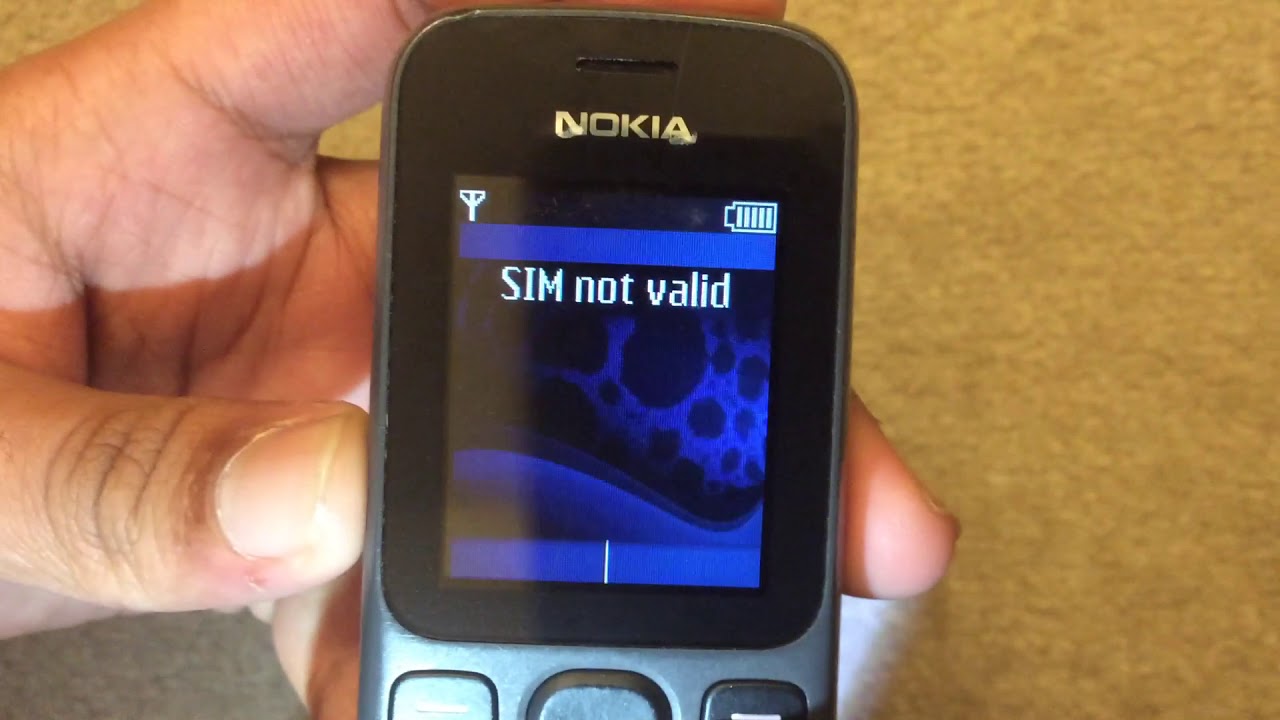 Nokia 100 - Insert SIM, SIM not valid & Startup