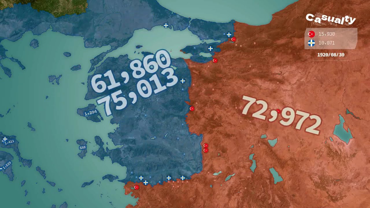 Greco-Turkish War (1919&ndash;1922) using Google Maps