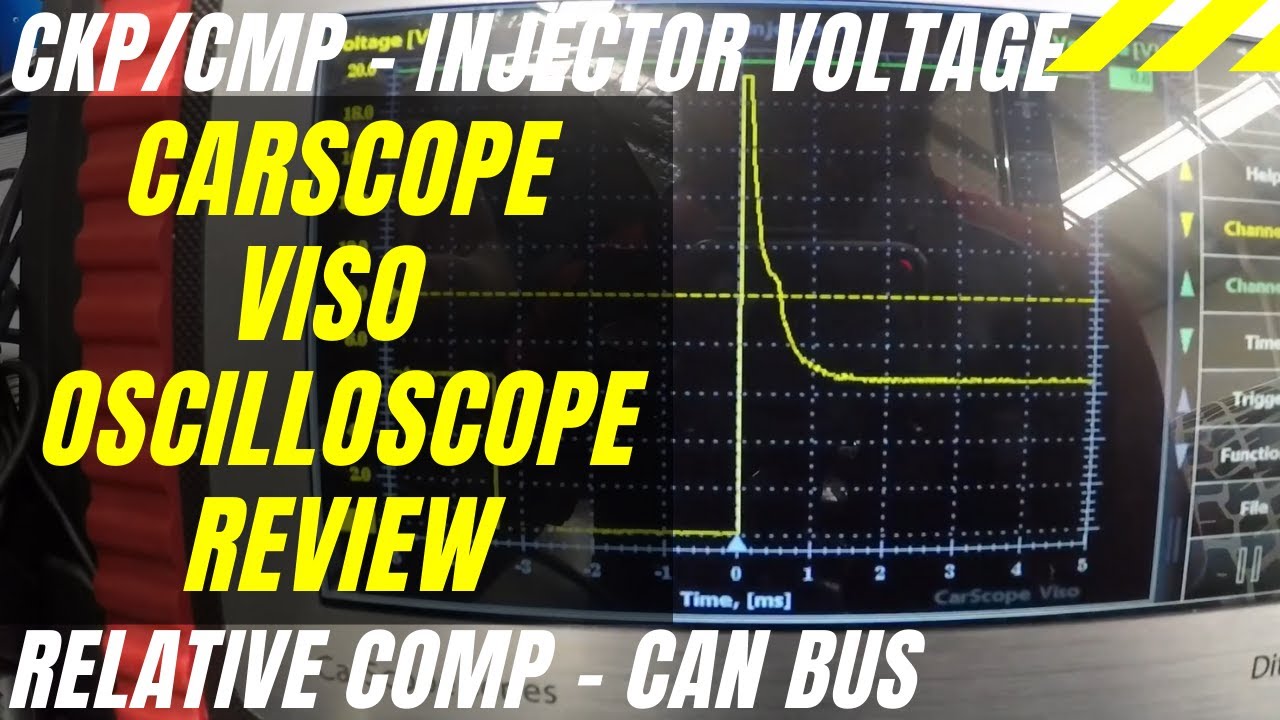 AutoDitex CarScope Viso Basic Review & Tests - CKP/CMP - Injector Voltage - Relative Comp - CAN BUS