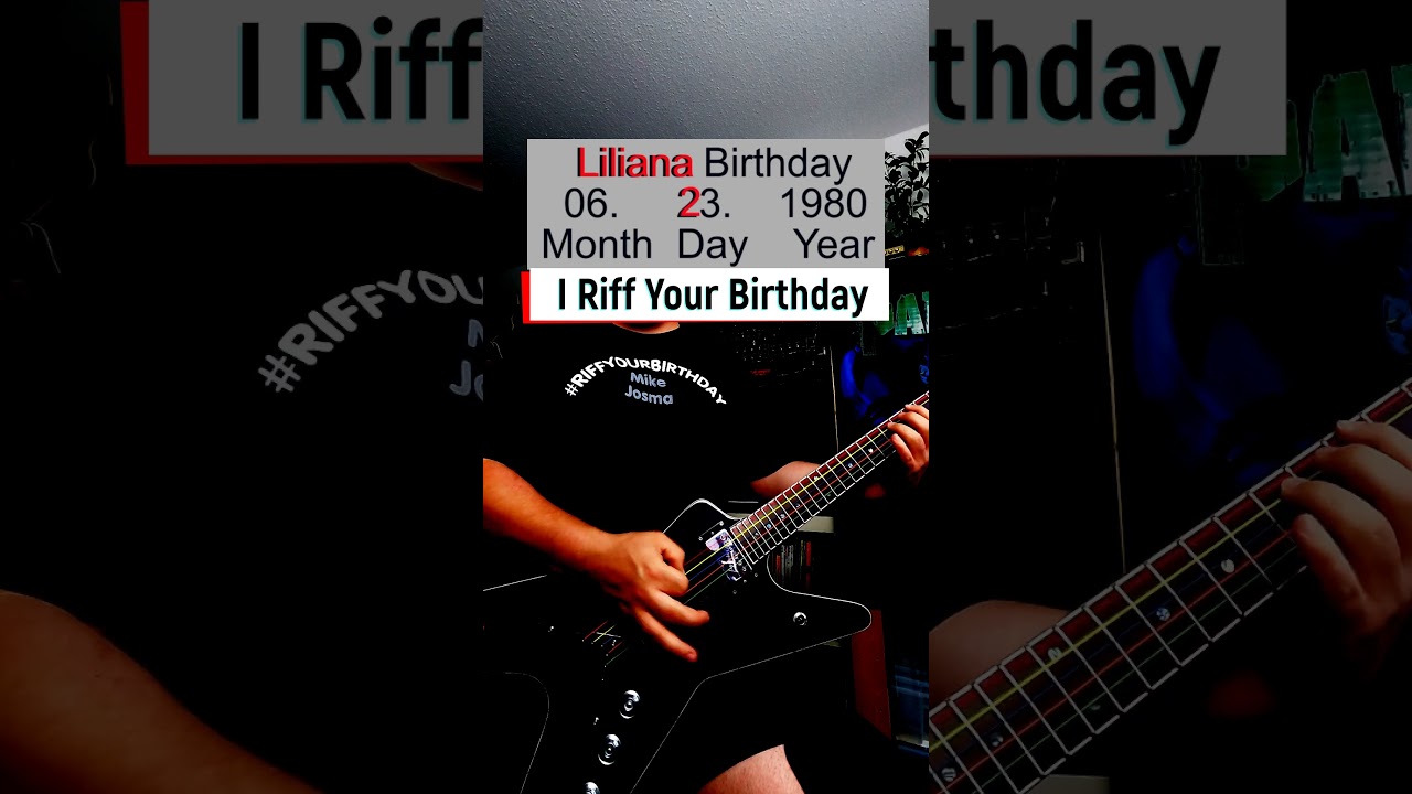 Riff Your Birthday - Metal Riffs Based On Your Birthday - Metal Guitar - Thrash Metal