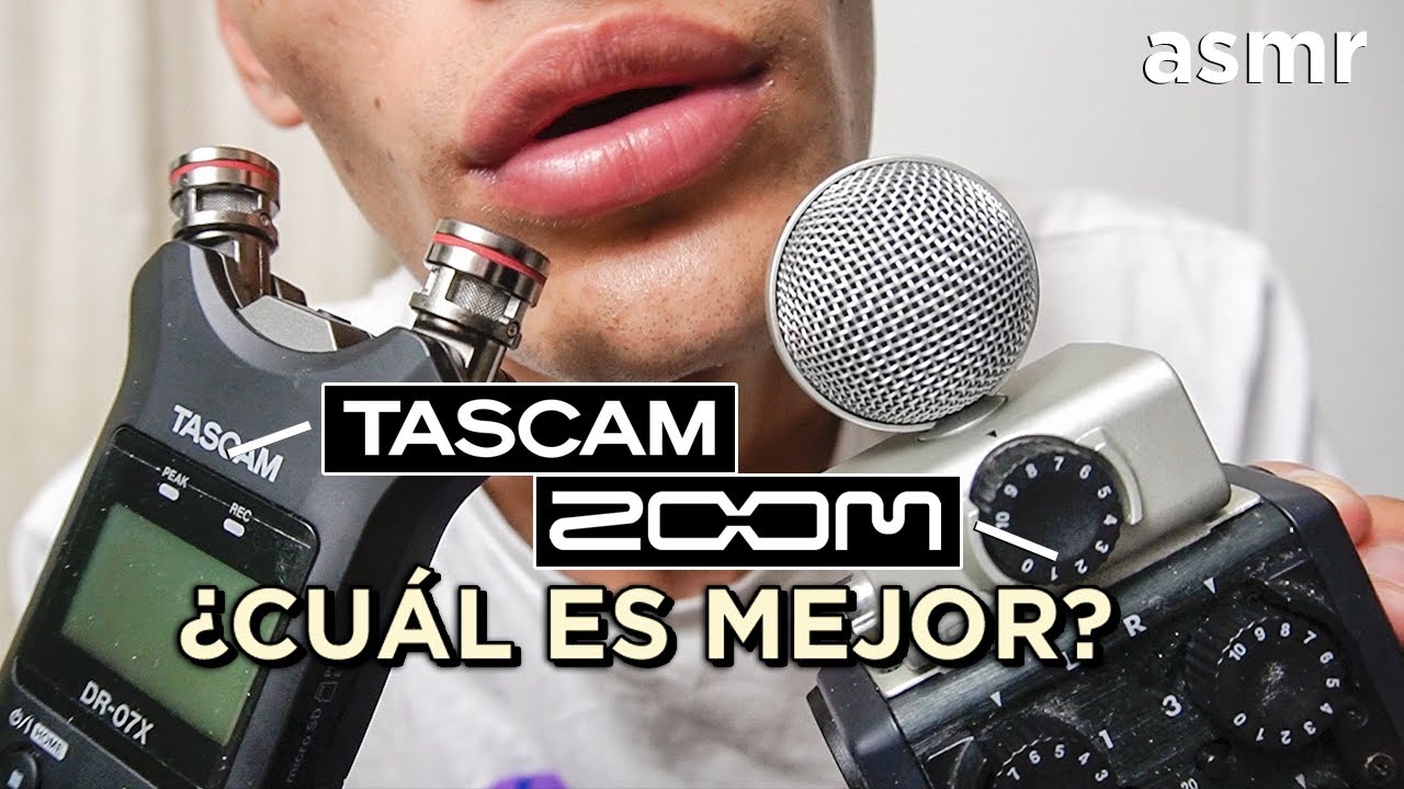 ASMR Español Dime que grabadora es mejor TASCAM o ZOOM (Inaudible, sonidos) - ASMR - ASMR Español