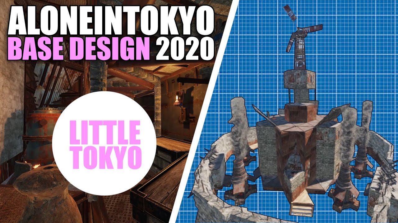 ALONEINTOKYO BASE DESIGN 2020 | (Little Tokyo) Base Build Tutorial