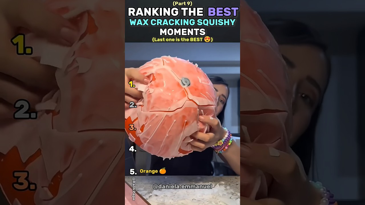 Ranking The Best Wax Cracking Squishy Moments #squishy #waxcracking #asmr #needoh #ranking
