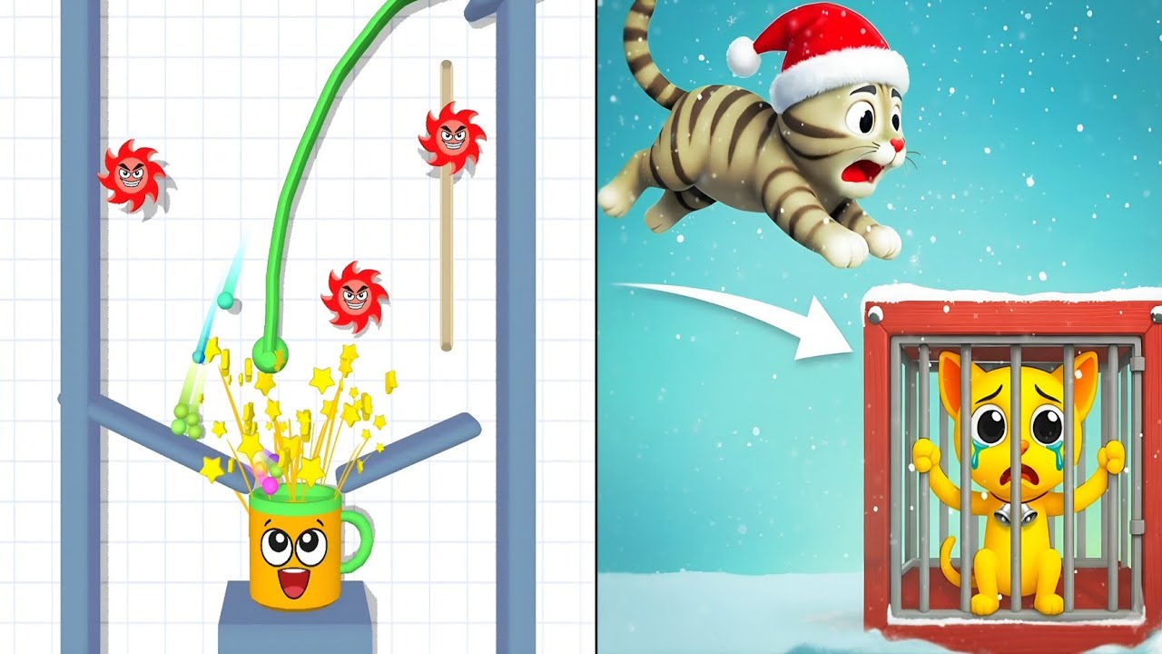 Rope And Balls 🆚 Flip Pounce 🥵💆 | Up To Max Level SpeedRun Gameplay Walkthrough 