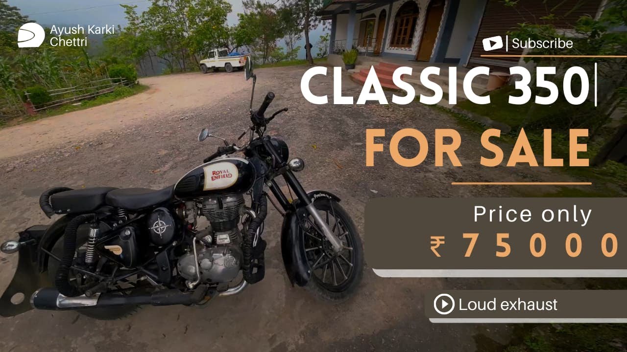 Second Hand Classic 350 for Sale ₹75,000 | Excellent Condition | Custom Exhaust | 4K Raw Bike Sound