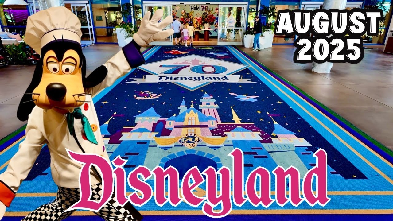 Walkthrough of the Disneyland Hotel and a visit with Chef Goofy - August 2025 [4K POV]