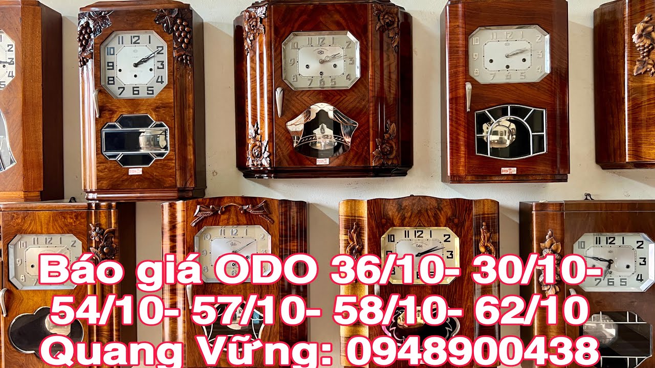 BÁO GIÁ 09 CHIẾC ODO 36/10- 30/10- 54/10- 57/10- 58/10- 62/10 NHẬP PHÁP NGUYÊN BẢN